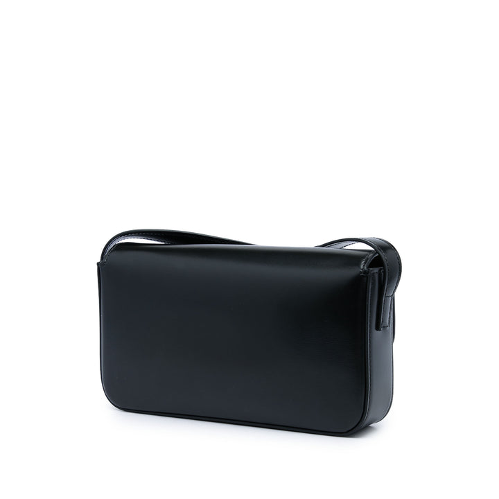 Celine Sac porté épaule brillant Triomphe Claude Cuir de veau Noir – vue 2 – GABY PARIS