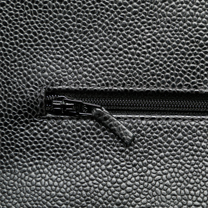 Maxi Classic Caviar Double Flap Black - Gaby Paris