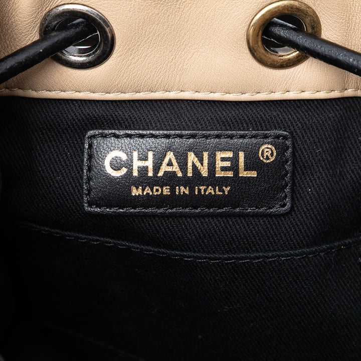 Chanel CC Daim Wild Stitch Bucket Sac