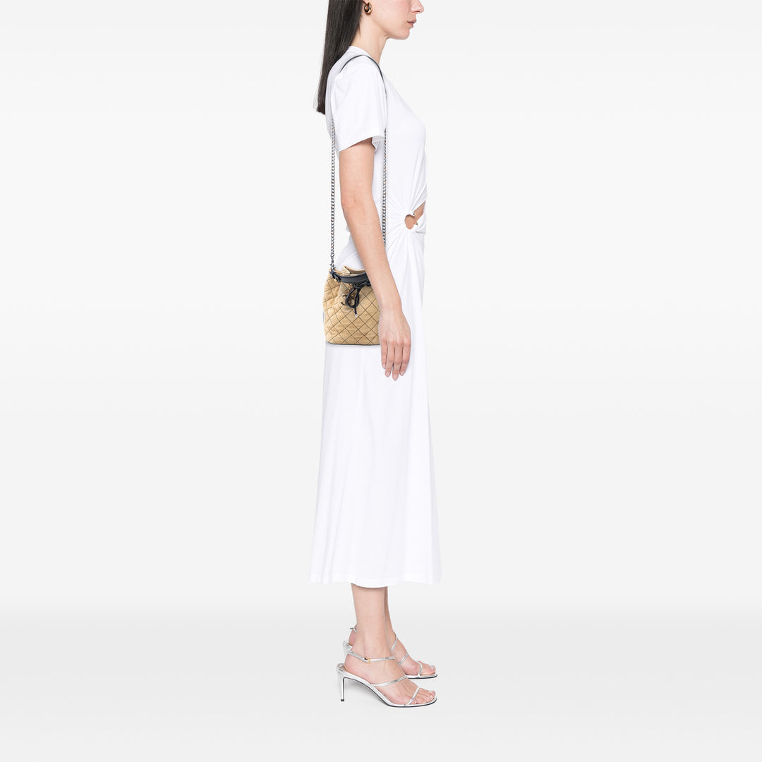Chanel CC Daim Wild Stitch Bucket Sac