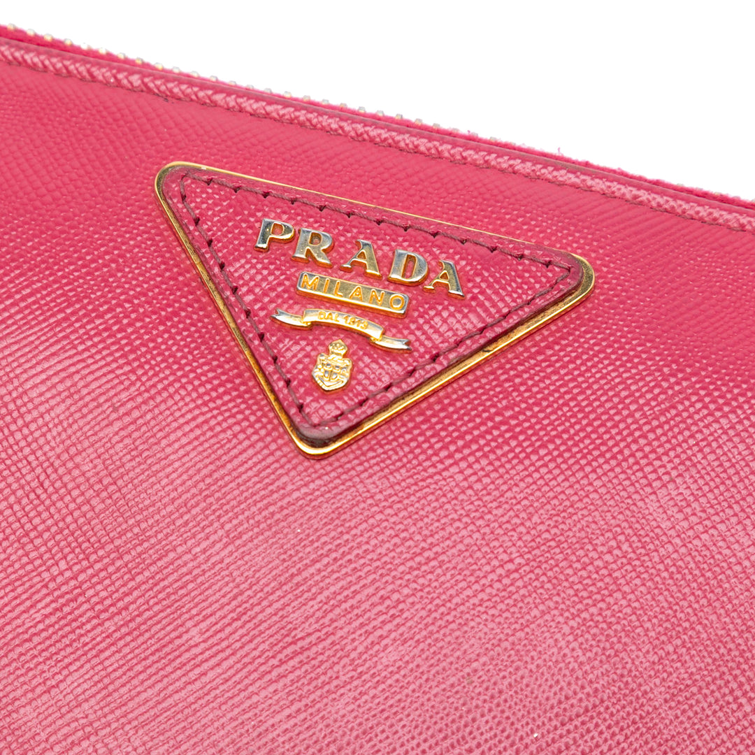 Prada Saffiano Portefeuille long zippé