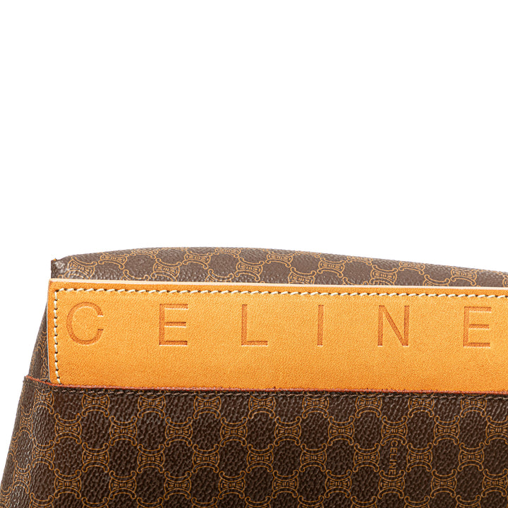 Macadam Coated Canvas Tote Brown - Gaby Paris