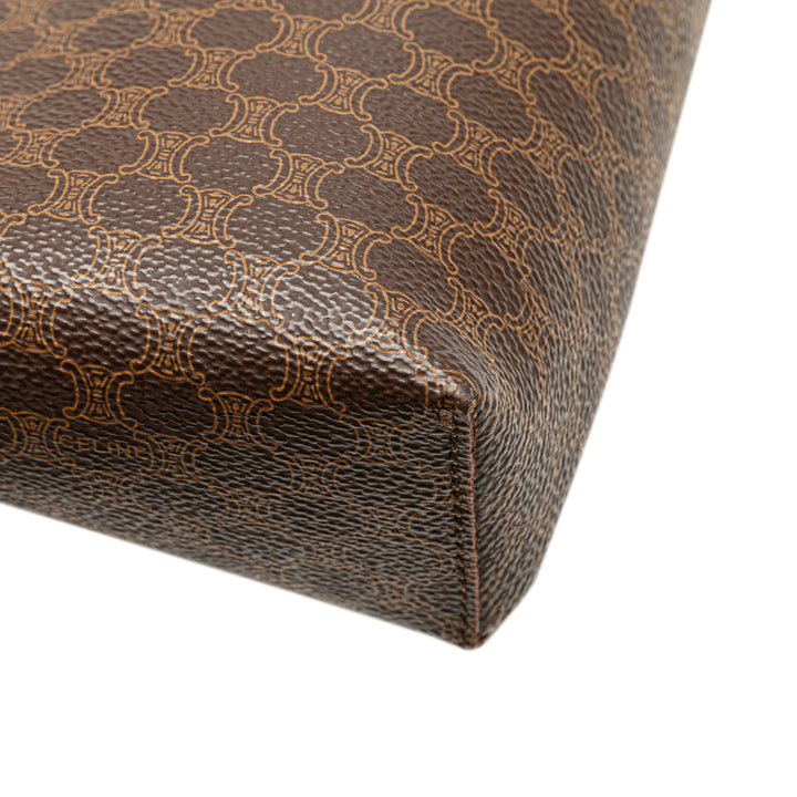 Macadam Coated Canvas Tote Brown - Gaby Paris