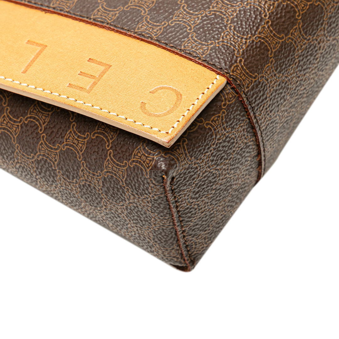 Macadam Coated Canvas Tote Brown - Gaby Paris