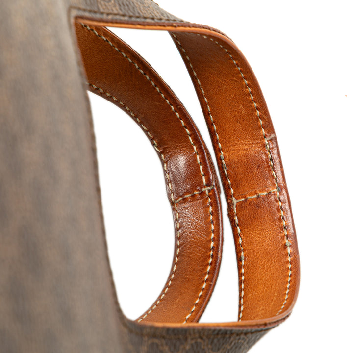 Macadam Coated Canvas Tote Brown - Gaby Paris