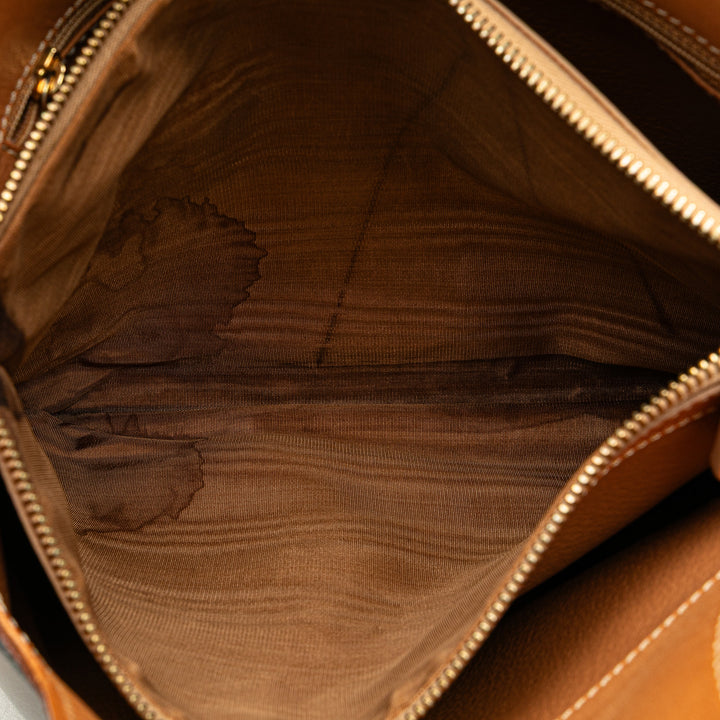 Macadam Coated Canvas Tote Brown - Gaby Paris
