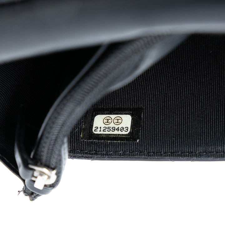 Chanel CC Matelassé Cuir verni Wallet on Chain