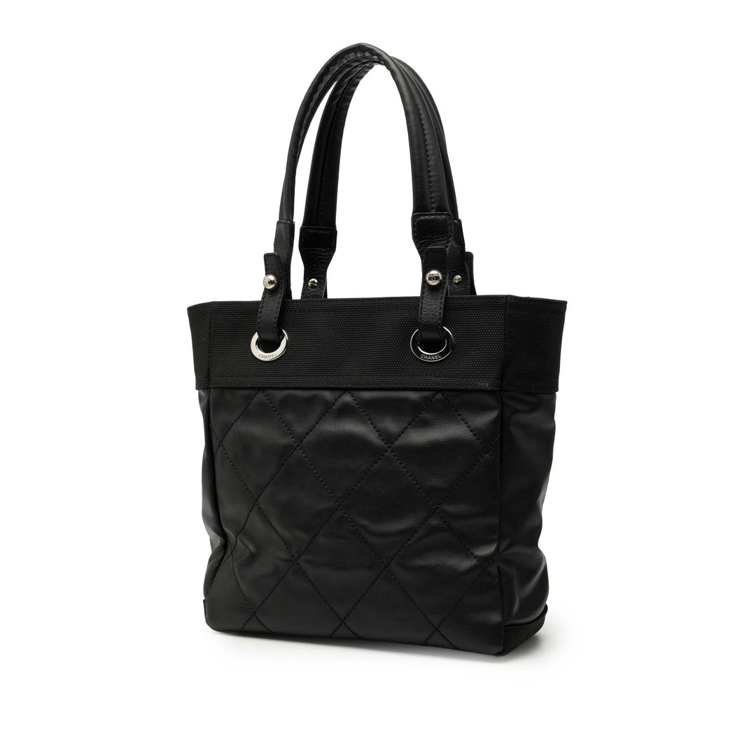 Chanel Matelassé Paris Biarritz Cabas Petit Toile enduite