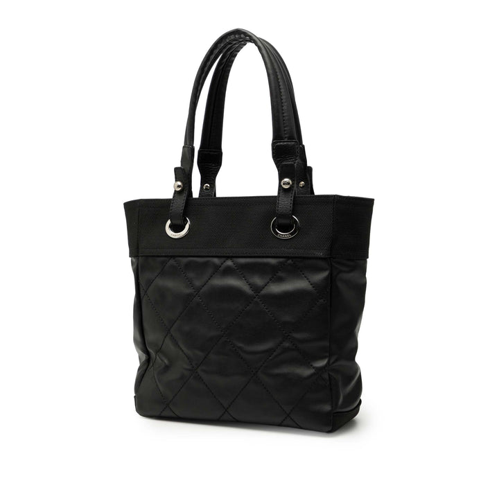 Chanel Matelassé Paris Biarritz Cabas Petit Toile enduite
