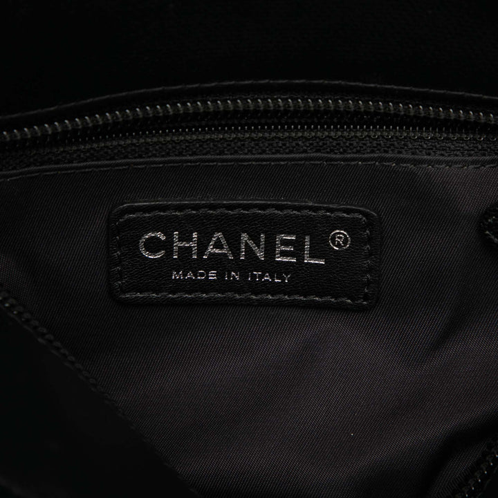 Chanel Matelassé Paris Biarritz Cabas Petit Toile enduite