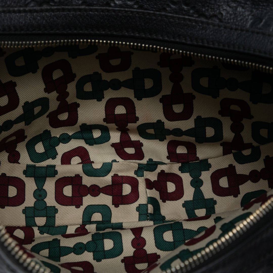 Gucci Guccissima Half Moon Bamboo Bague Hobo