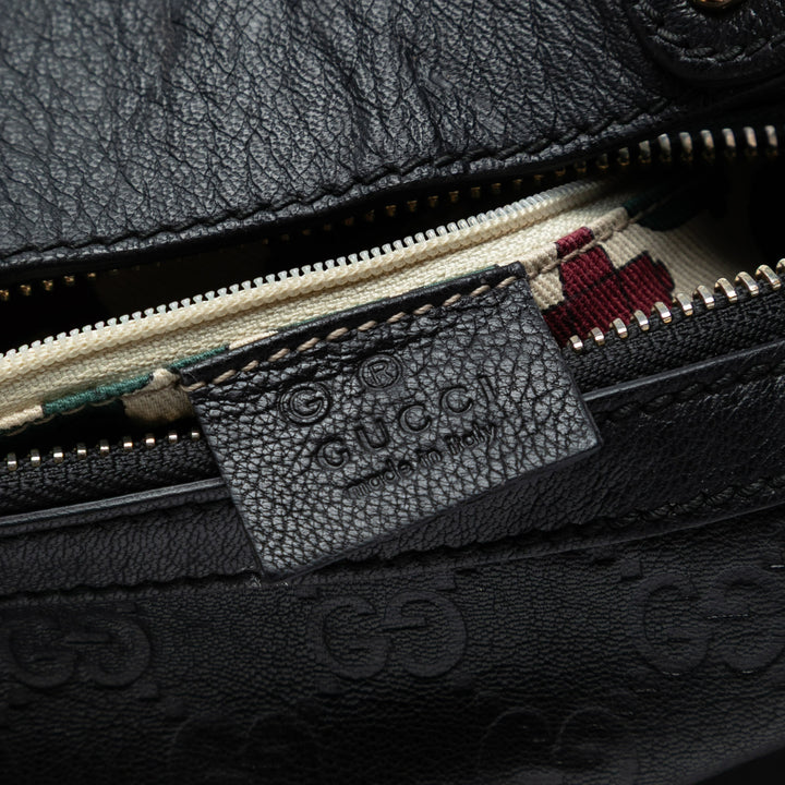 Gucci Guccissima Half Moon Bamboo Bague Hobo