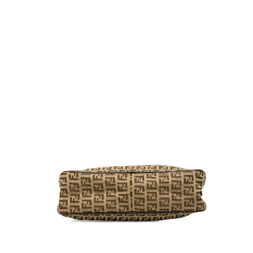 Fendi Zucchino Toile à rabat Pochette