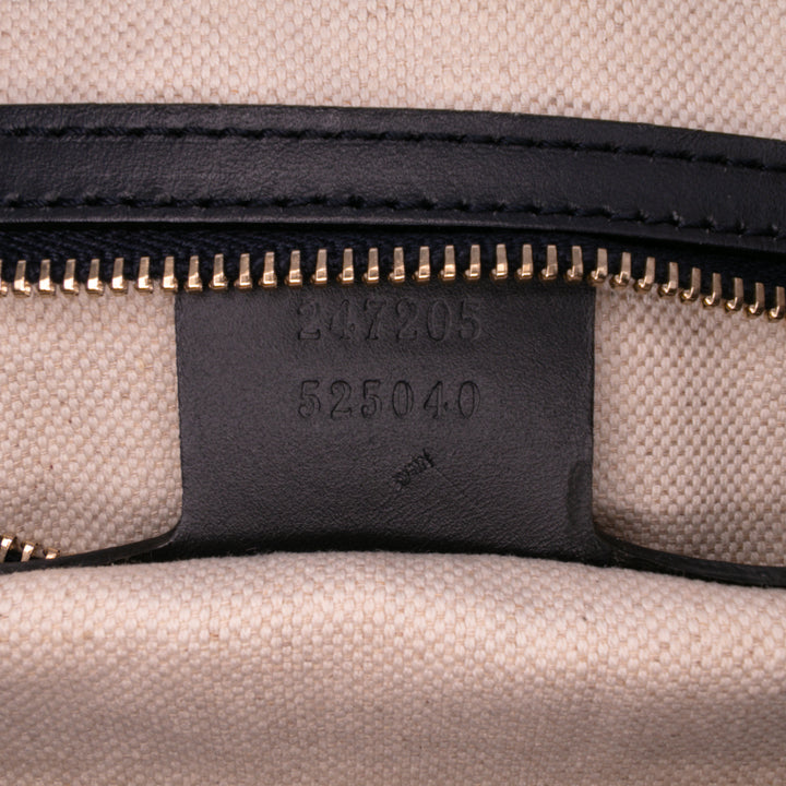 Medium GG Canvas Web Joy Boston Bag Brown - Gaby Paris