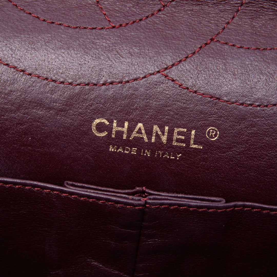 Chanel Matelassé vieilli Cuir de veau Reissue 2.55 Double rabat 227