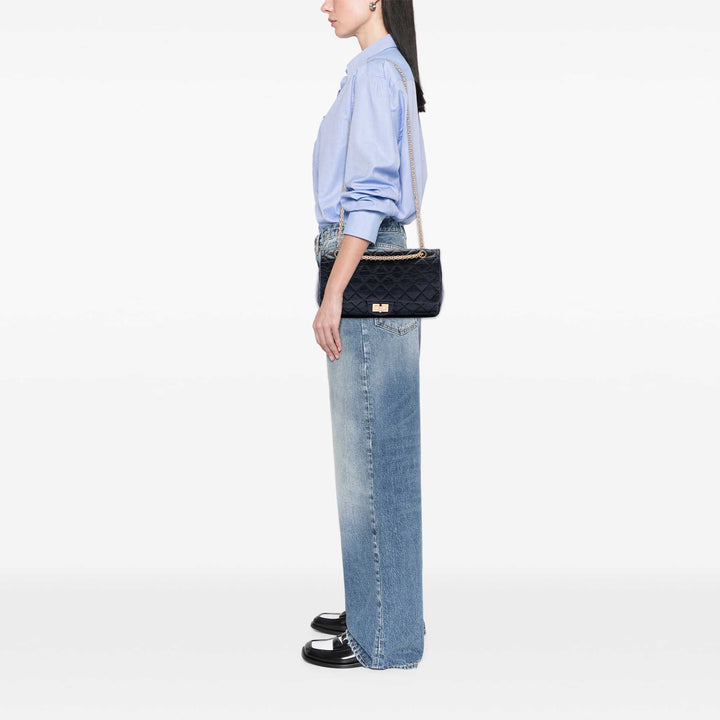 Chanel Matelassé vieilli Cuir de veau Reissue 2.55 Double rabat 227