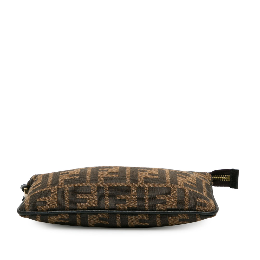 Zucca Canvas Wristlet Pouch Brown - Gaby Paris