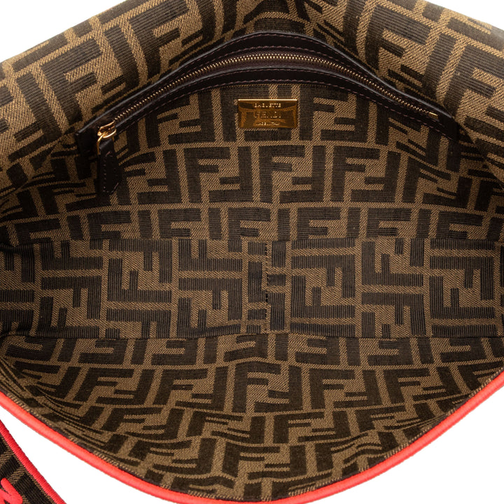 Fendi Large Zucca Toile Baguette Sac cartable