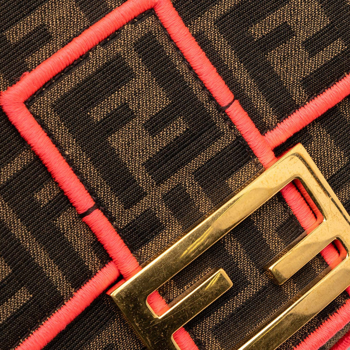 Fendi Large Zucca Toile Baguette Sac cartable