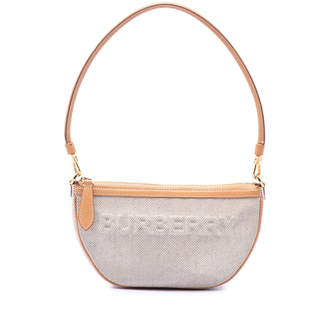Burberry Sac porté épaule embossé Logo Olympia Mini Marron – vue principale – GABY PARIS