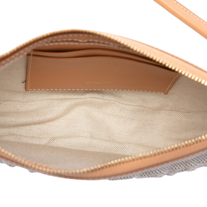 Burberry Sac porté épaule embossé Logo Olympia Mini Marron – vue 4 – GABY PARIS