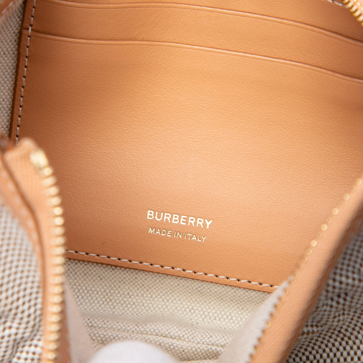 Burberry Sac porté épaule embossé Logo Olympia Mini Marron – vue 5 – GABY PARIS