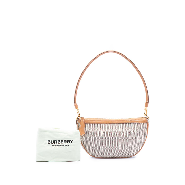 Burberry Sac porté épaule embossé Logo Olympia Mini Marron – vue 7 – GABY PARIS