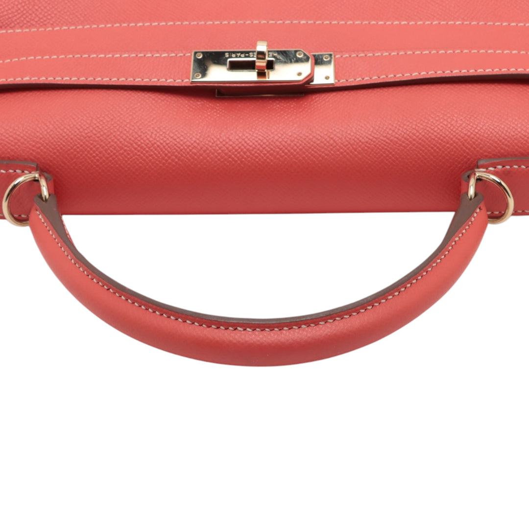 Hermès Epsom Candy Kelly II Retourne 32 Rose