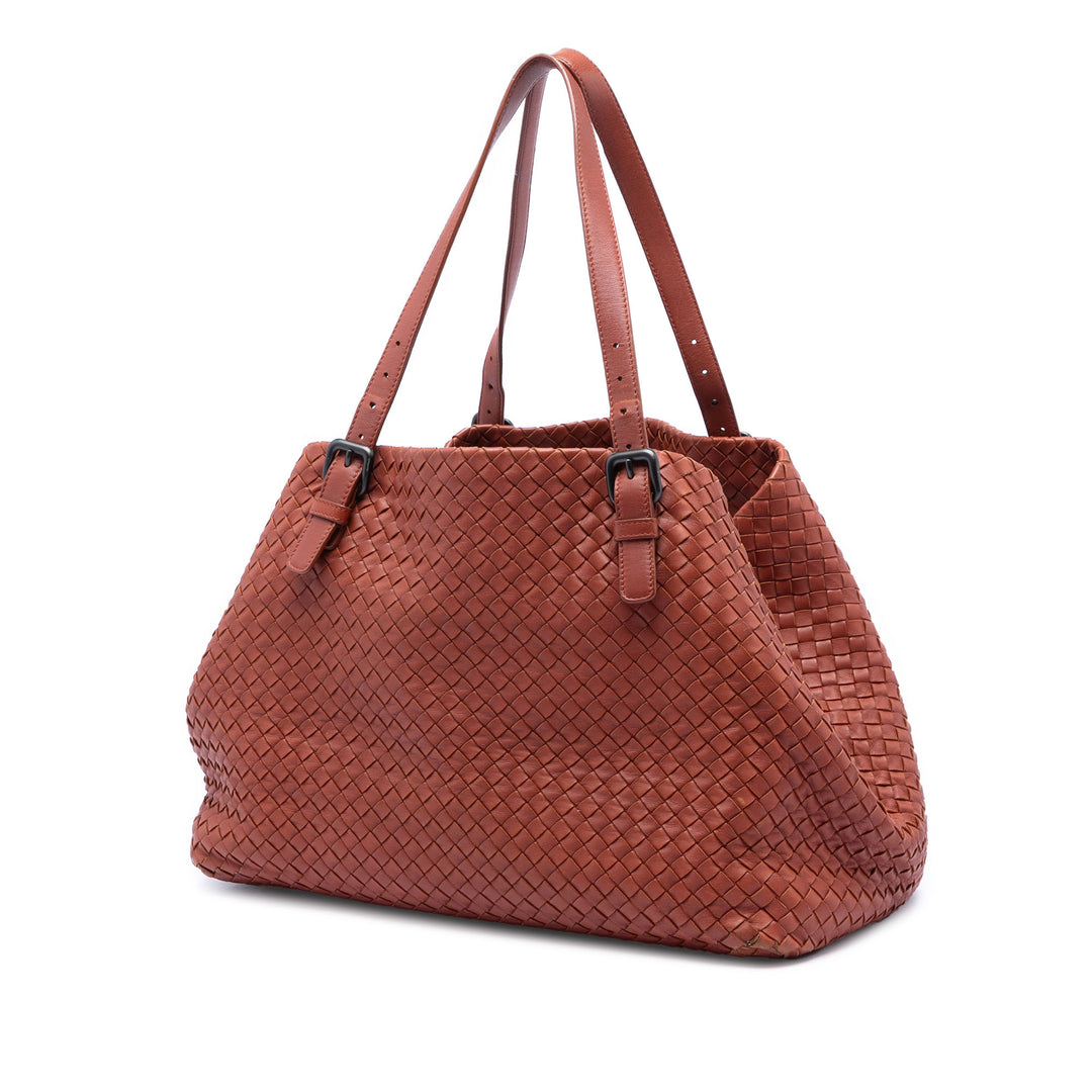 Bottega Veneta Large Nappa Intrecciato Cesta Cabas