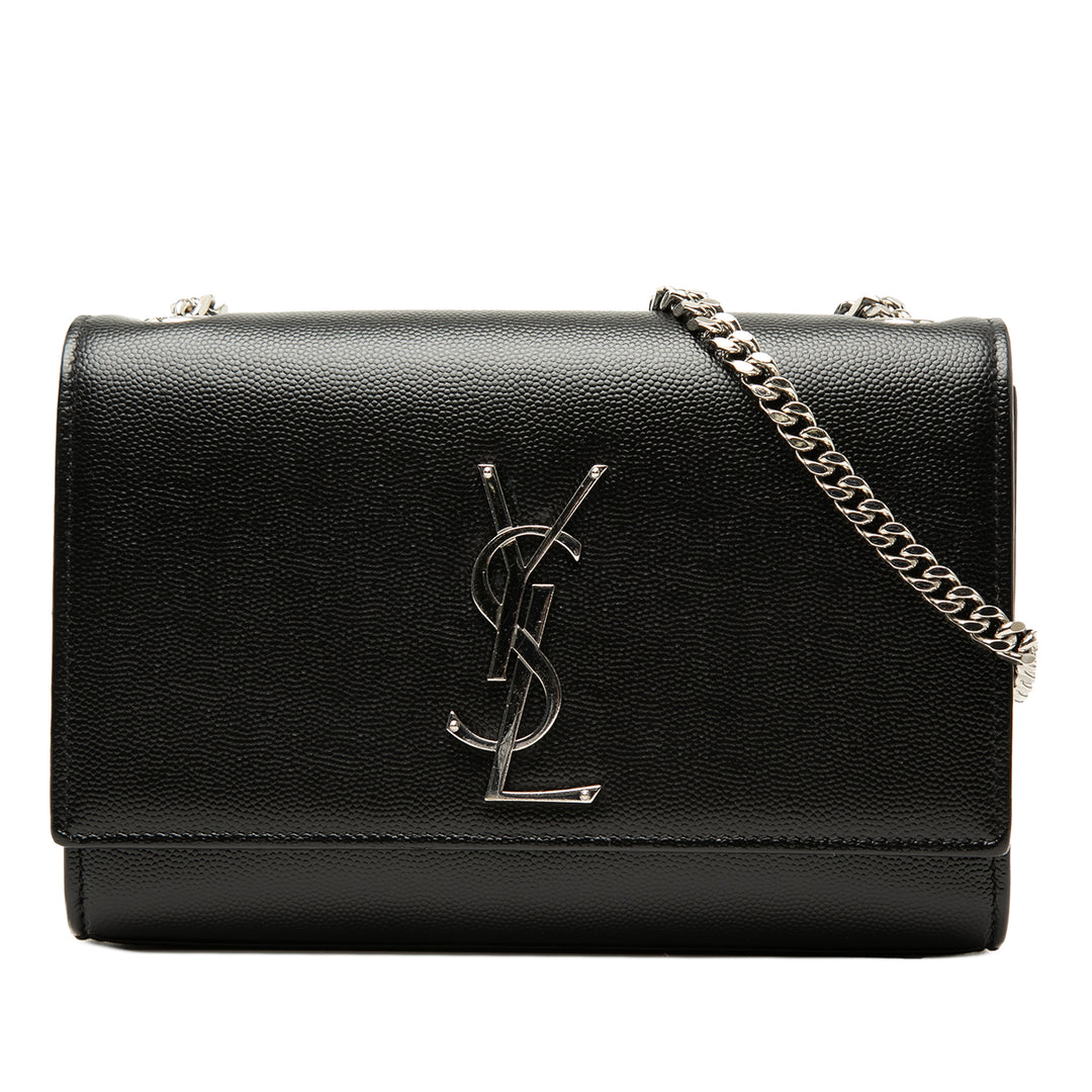 Saint Laurent Small Grain De Poudre Monogram Kate Sac porté croisé