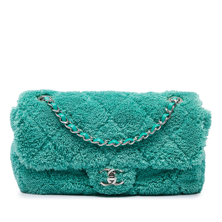 Matelassé Terry Cloth Coco Beach à rabat Moyen Vert