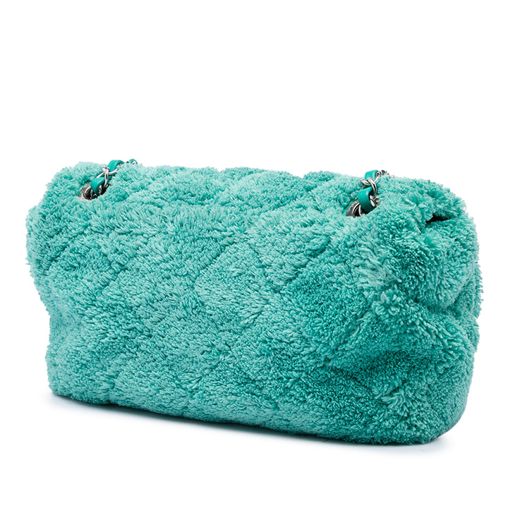 Matelassé Terry Cloth Coco Beach à rabat Moyen Vert
