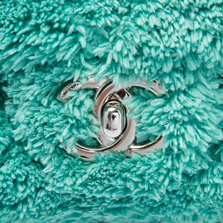 Matelassé Terry Cloth Coco Beach à rabat Moyen Vert