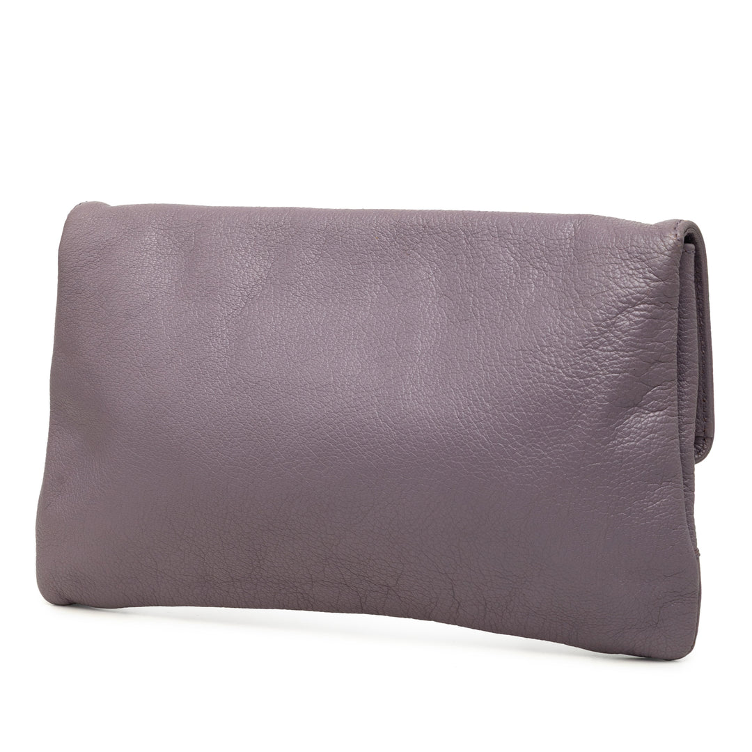 Motocross Giant 12 Enveloppe Pochette Cuir de chèvre Violet