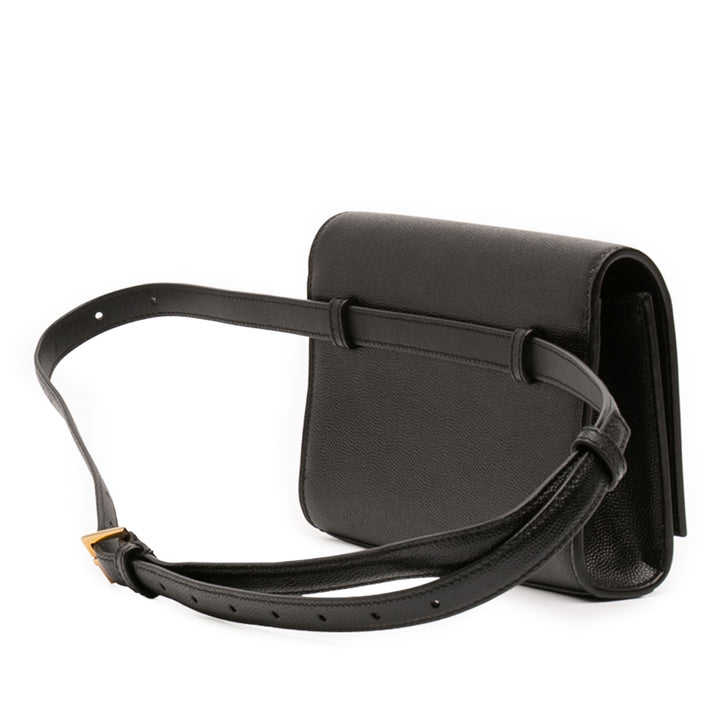 Saint Laurent Grain de Poudre Cuir Kate Sac ceinture