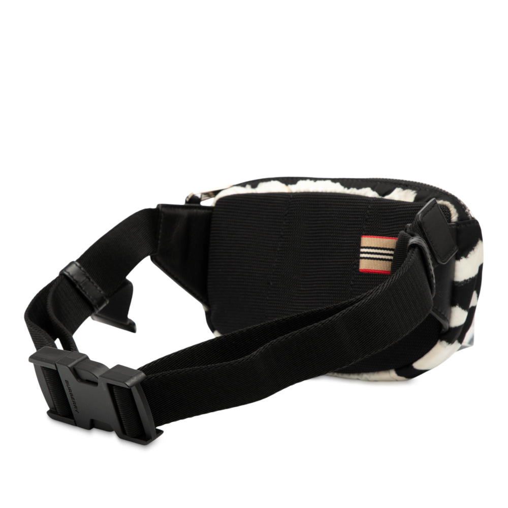 Burberry Ceinture Zebra Imprimé Logo Cannon Noir – vue 2 – GABY PARIS