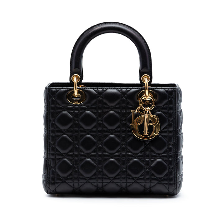 Dior Medium Cuir d’agneau Cannage Lady Dior