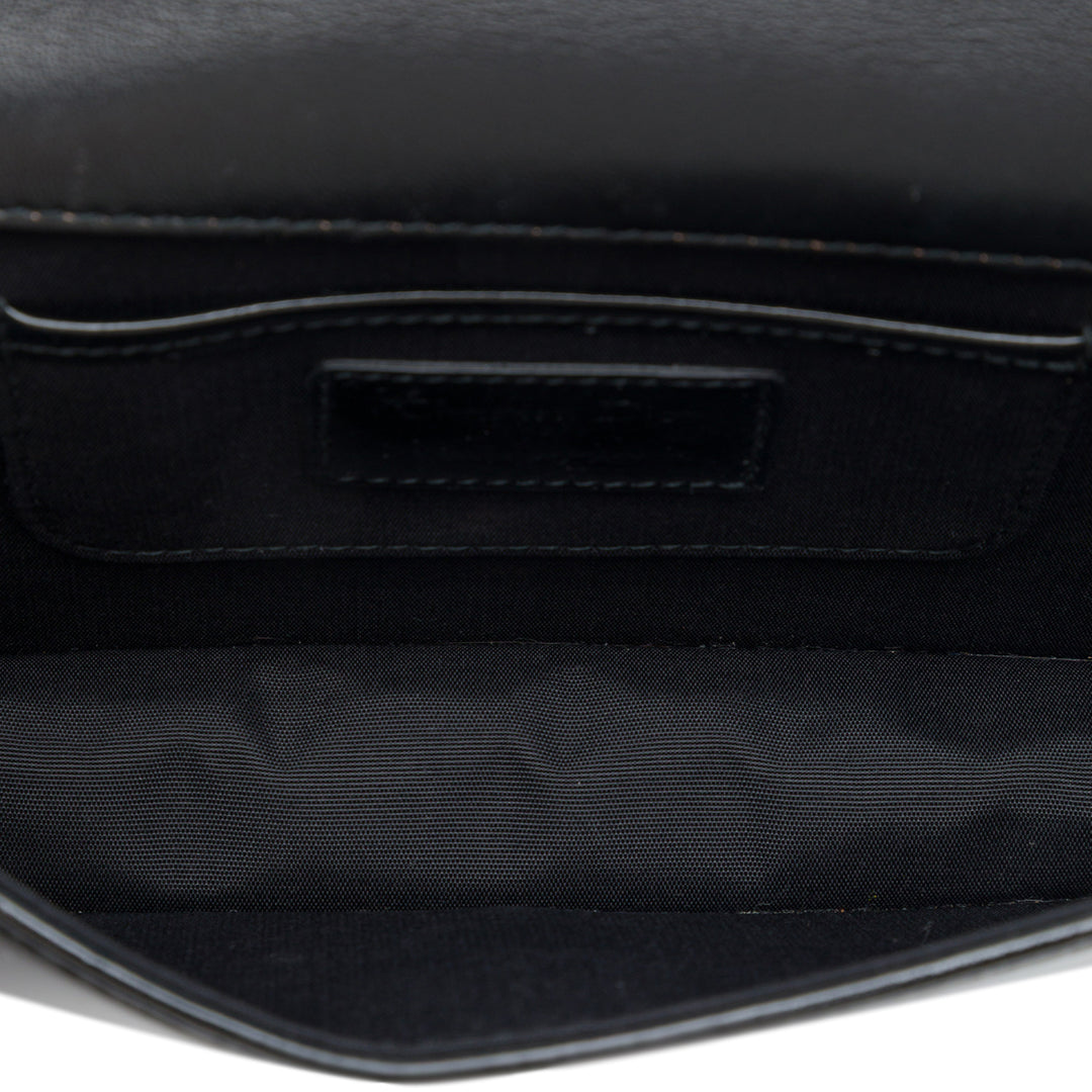 Dior Cuir verni Cannage Lady Dior Pochette avec chaîne