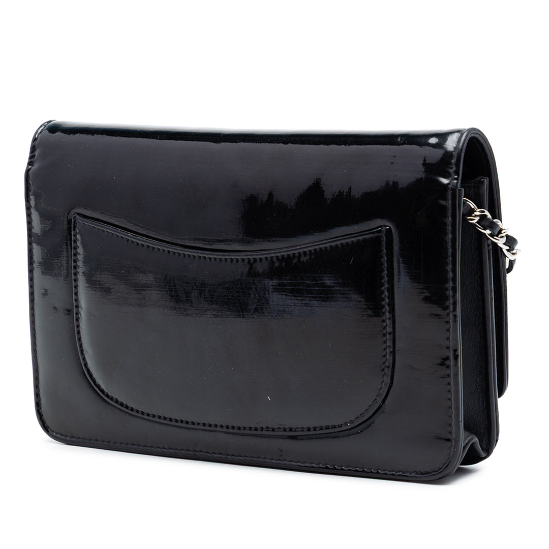 Chanel CC Cuir verni Wallet on Chain