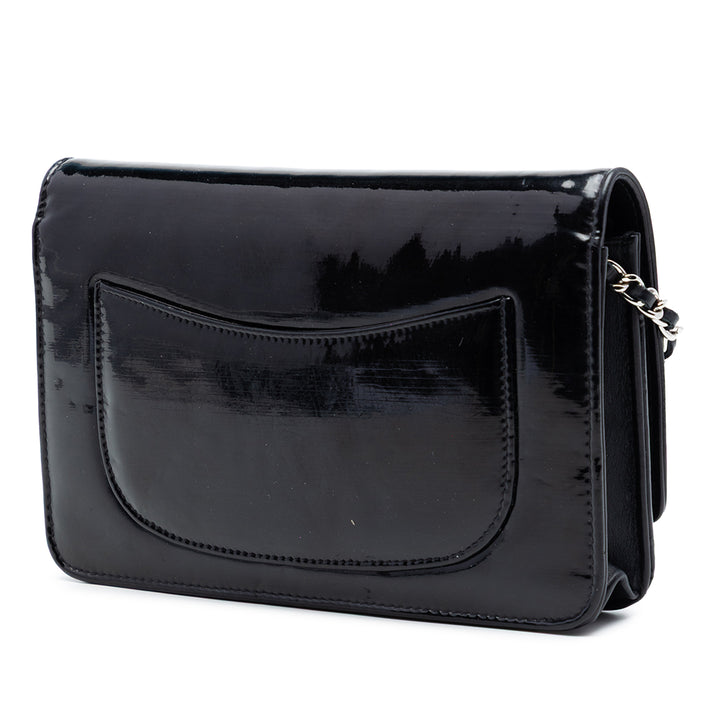 Chanel CC Cuir verni Wallet on Chain