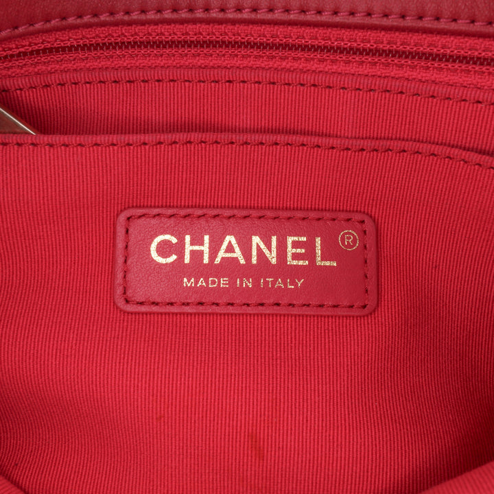 Mini Velvet Camellia Flap Red - Gaby Paris