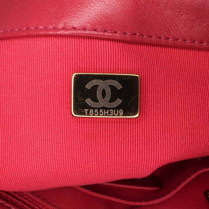 Mini Velvet Camellia Flap Red - Gaby Paris