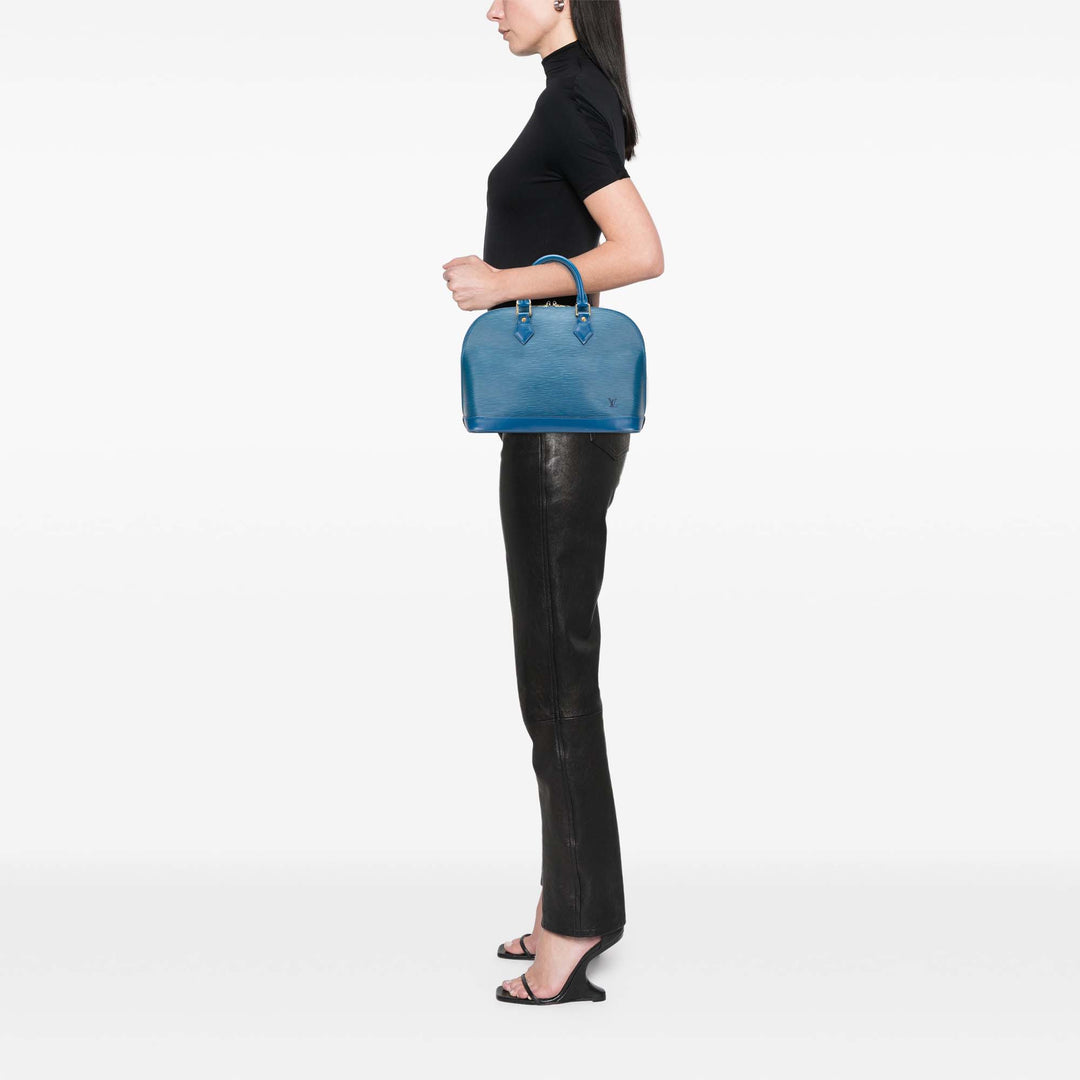 Louis Vuitton Epi Alma PM Bleu
