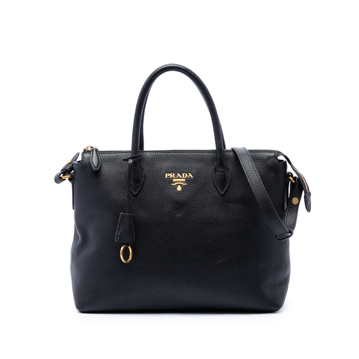 Prada Vitello Daino Zip Top Sac