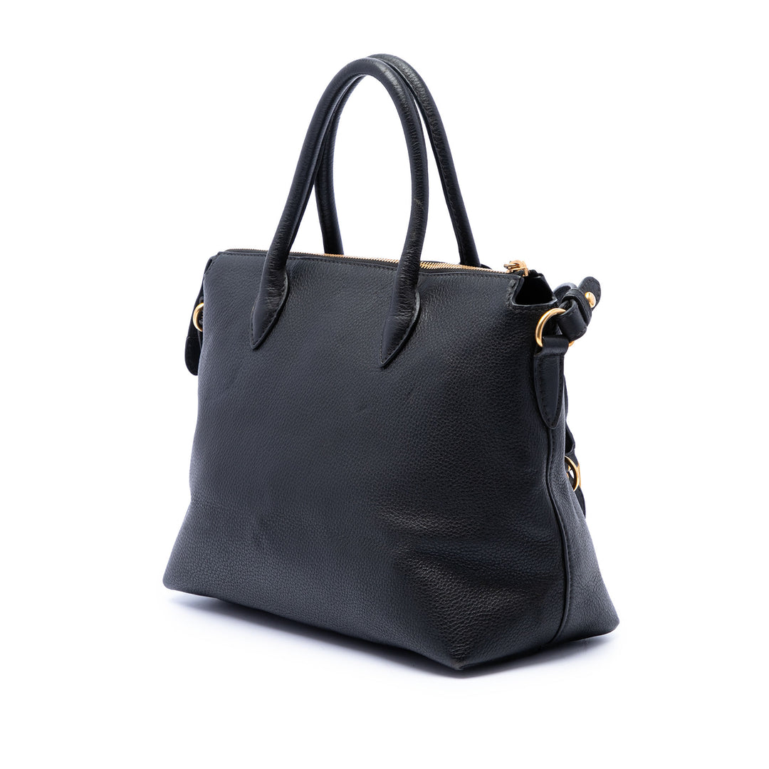 Prada Vitello Daino Zip Top Sac