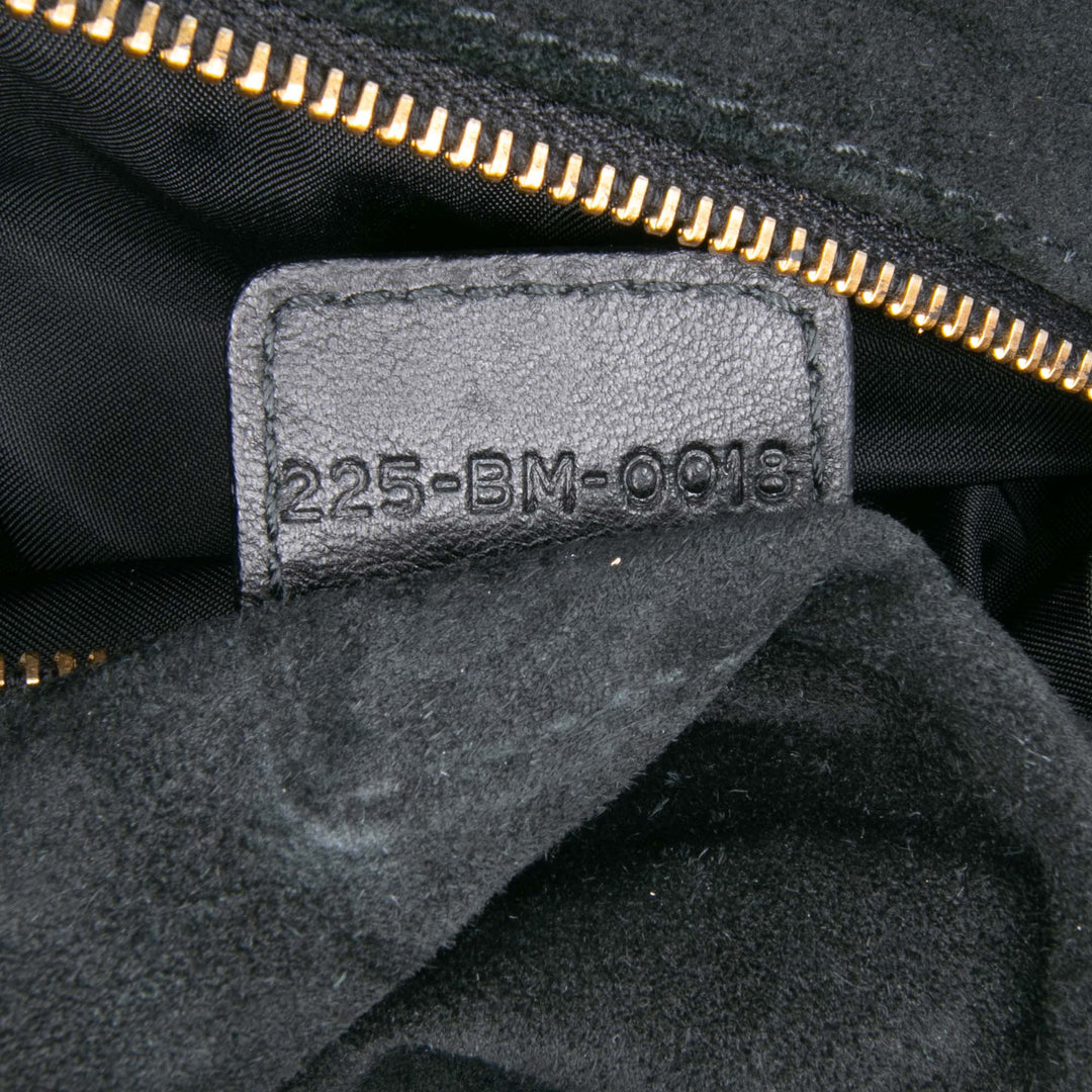 Large Woven Lambskin Lady Dior Soft Shopping Tote Black - Gaby Paris