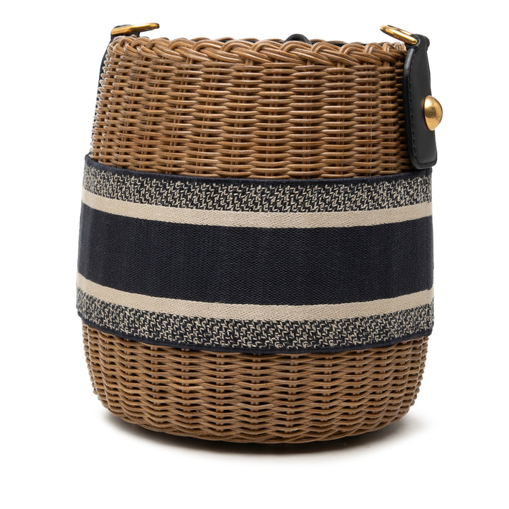 Dior Oblique Wicker Bucket Sac
