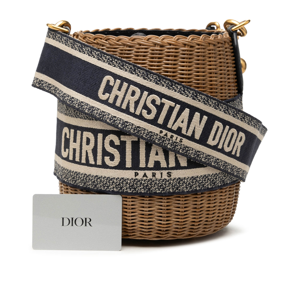 Dior Oblique Wicker Bucket Sac