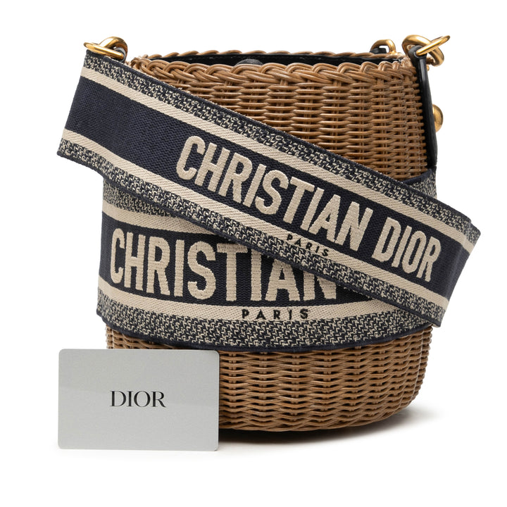 Dior Oblique Wicker Bucket Sac