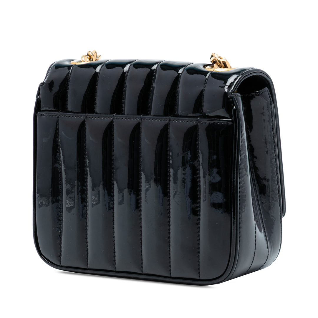 Saint Laurent Small Cuir verni Monogram Vicky Chain Bag